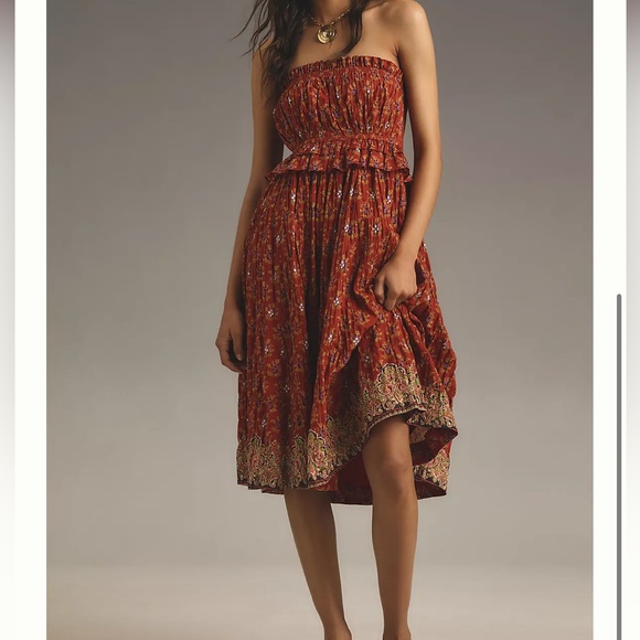 Plenty by Tracy Reese empire strapless floral dress, M - Picture 1 of 12